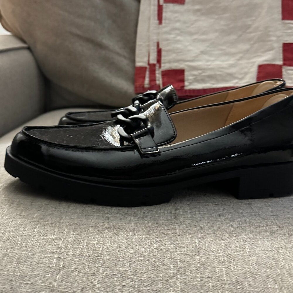 Lifestride Black Patent Leather Loafers